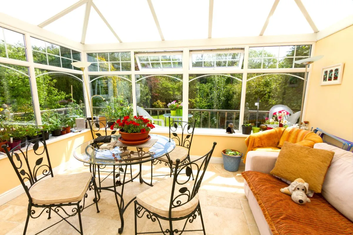 interior design of sunroom interior