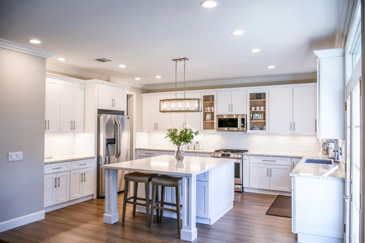 kitchen with furniture and appliances