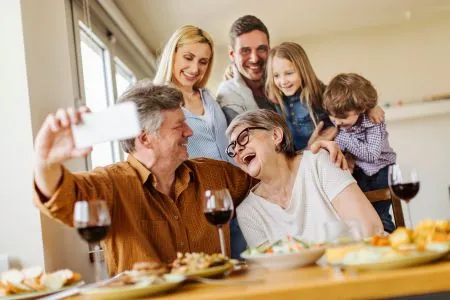 multi generation family gathering