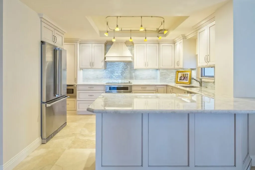 beautiful remodeled kitchen in house interior