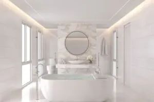 modern luxury white bathroom