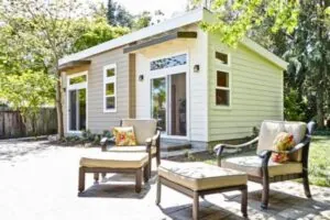 beautiful accessory dwelling unit with furniture outside