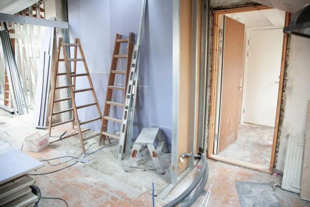 Kitchen mid-renovation during a remodel